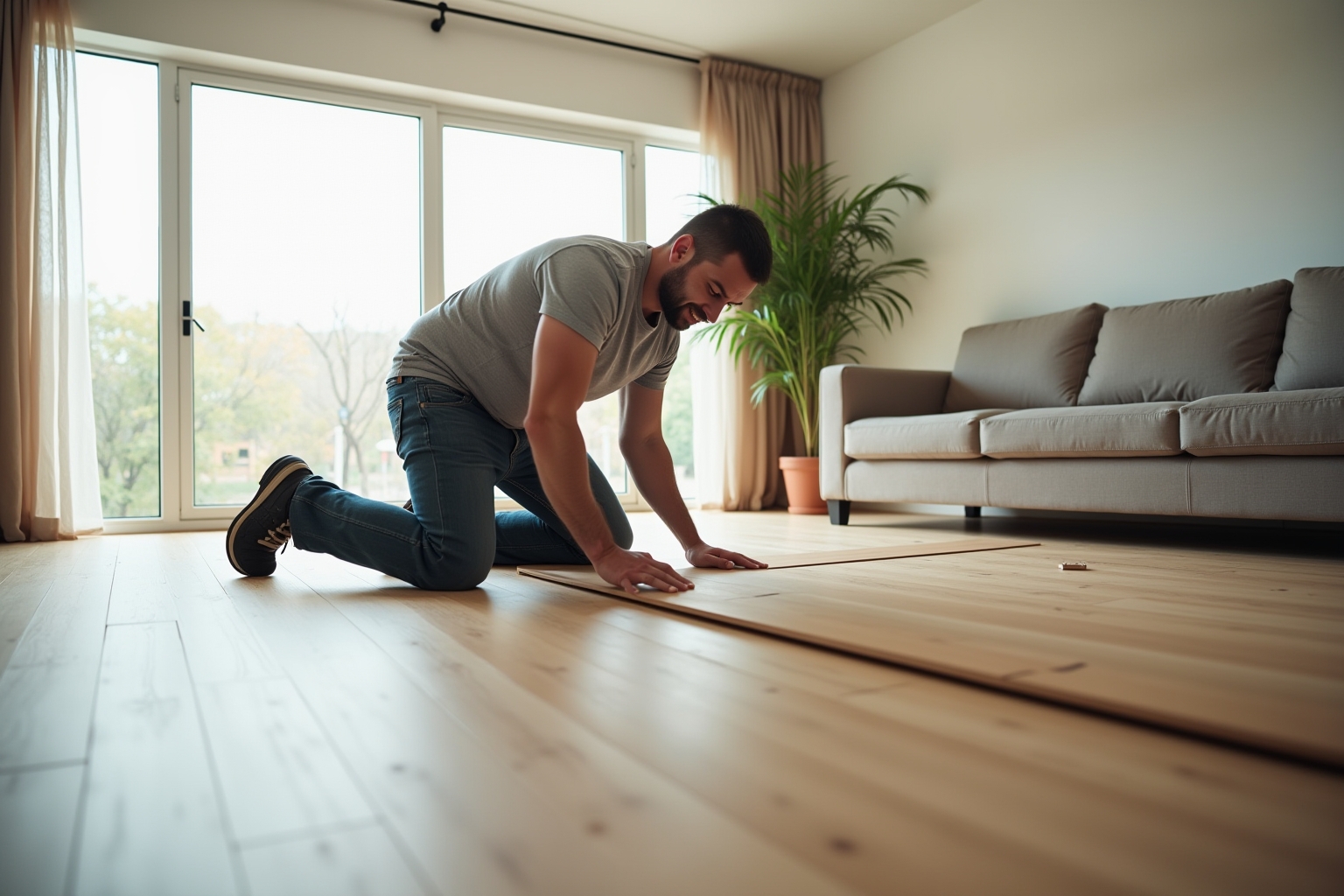 Laminat als moderne Wohnlösung verlegen